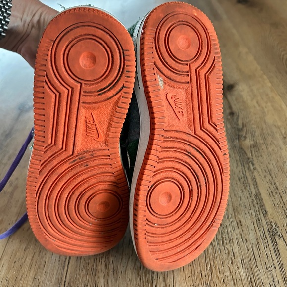 Nike force 1 boys shoes size 2 green - Picture 3 of 7